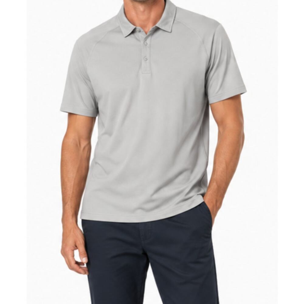 Rhone Polo Shirt Men’s XXL Gray Performance Stretch Golf Athletic Casual SS
